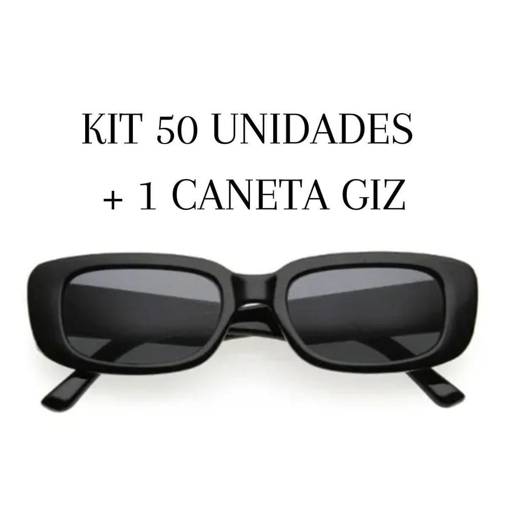 Óculos Retrô Personalizados Kit 50 Unid + 1 Caneta Giz