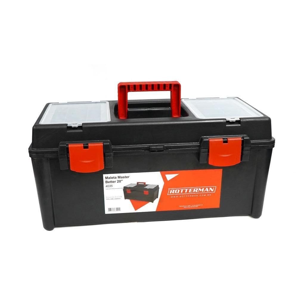 Caixa Plástica Para Ferramentas Com Bandeja 20 - Rotterman