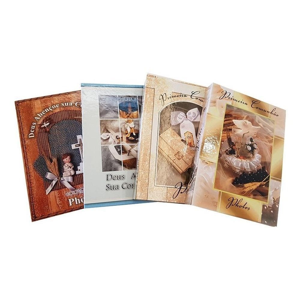 4 Albuns Para Primeira Comunhão 15X21/ 40 Fotos = 160Fotos