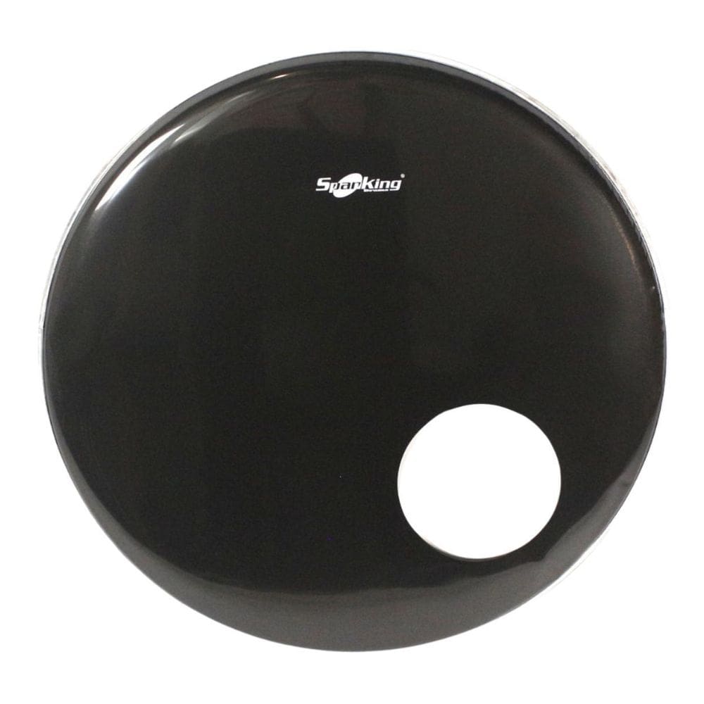 Pele Resposta Bumbo Bateria Drum Muffler 20 Preta Com Furo