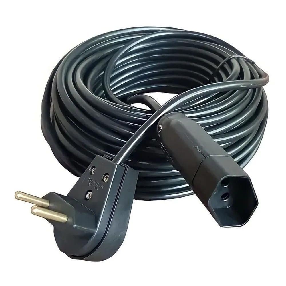 Extensão Elétrica 3 Metros 20A Cabo Pp 2X1,0 Reforçada Cor P