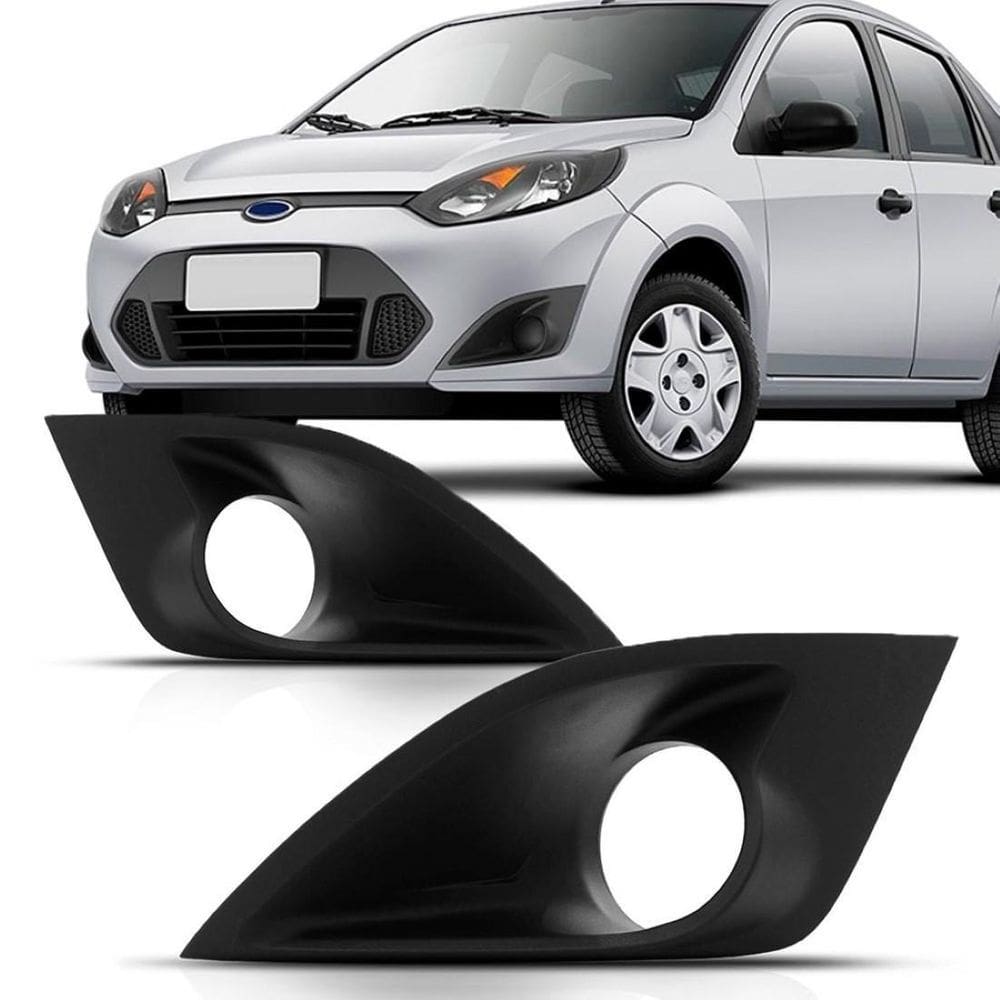 Moldura Parachoque Com Furo Milha Fiesta 2011 2012 Ld