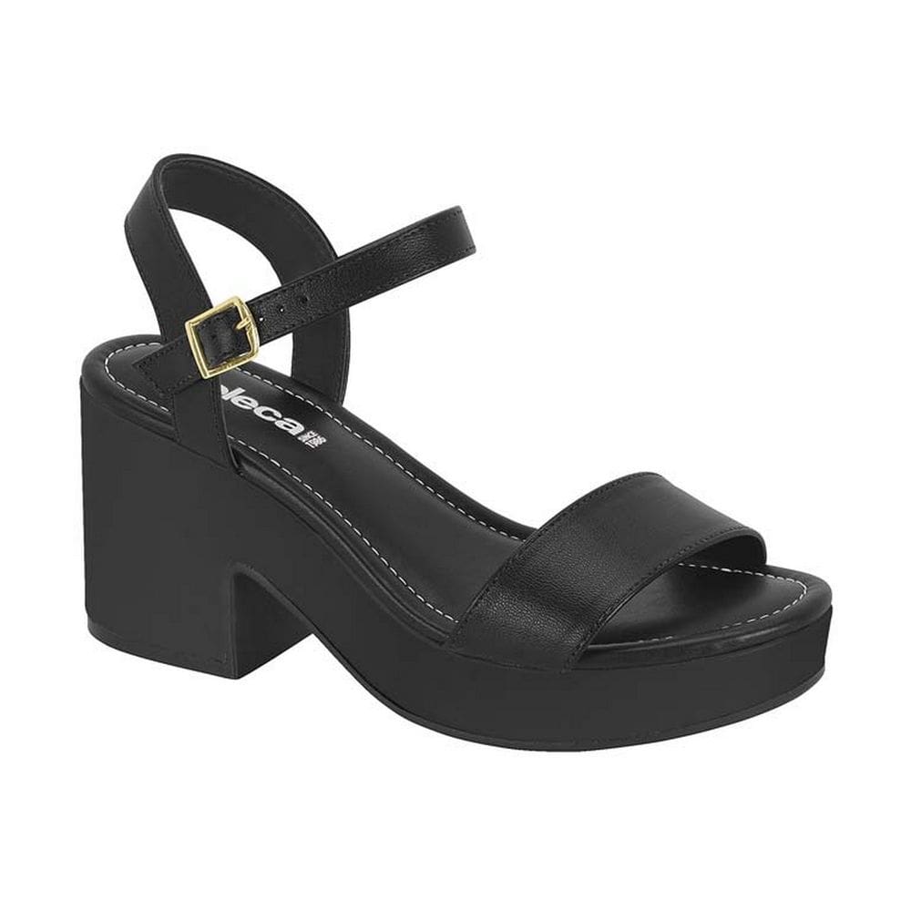 Sandália Feminina Moleca Salto Bloco Meia Pata 5549.102