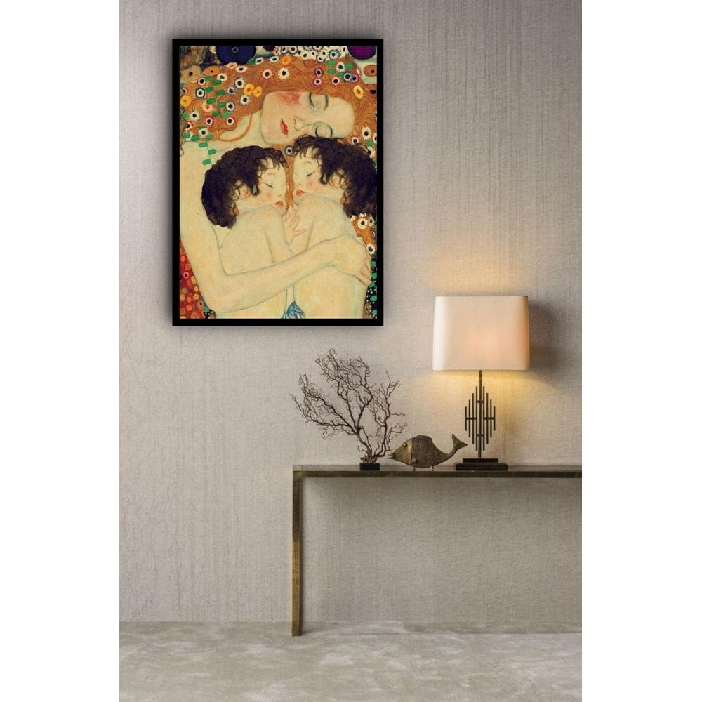 Quadro Decorativo Gustav Klimt Idades - 70X50Cm