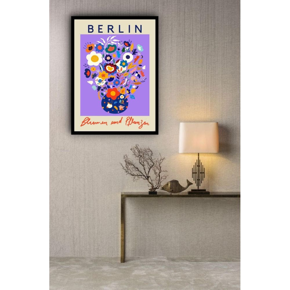 Quadro Decorativo Berlin Flower Market - 70X50Cm