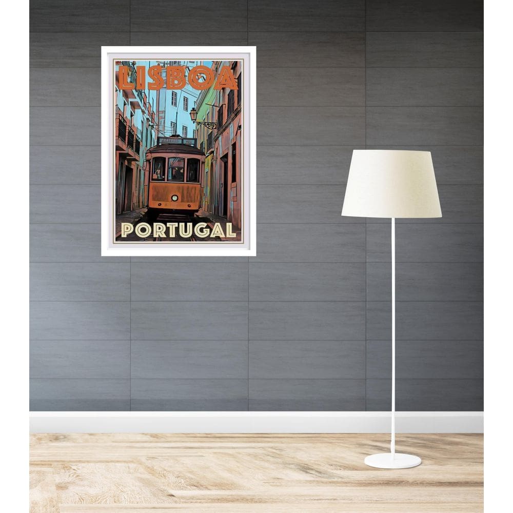 Quadro Decorativo Lisboa Portugal Poster - 70X50Cm