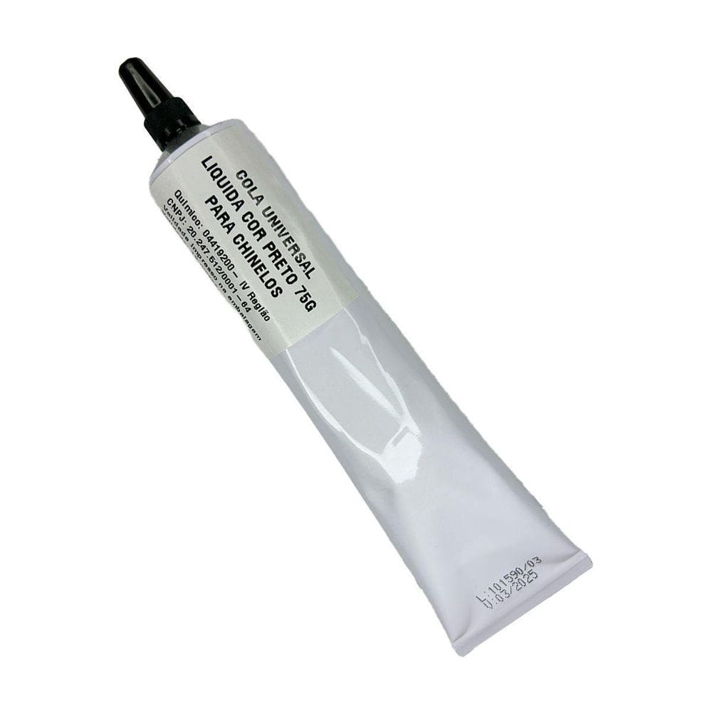 Cola Universal Liquida Cor Preto 75G Para Chinelos