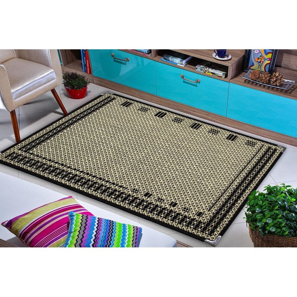 Tapete Sisal Sala Quarto Escritório 1,50X2,00 Preto S-583