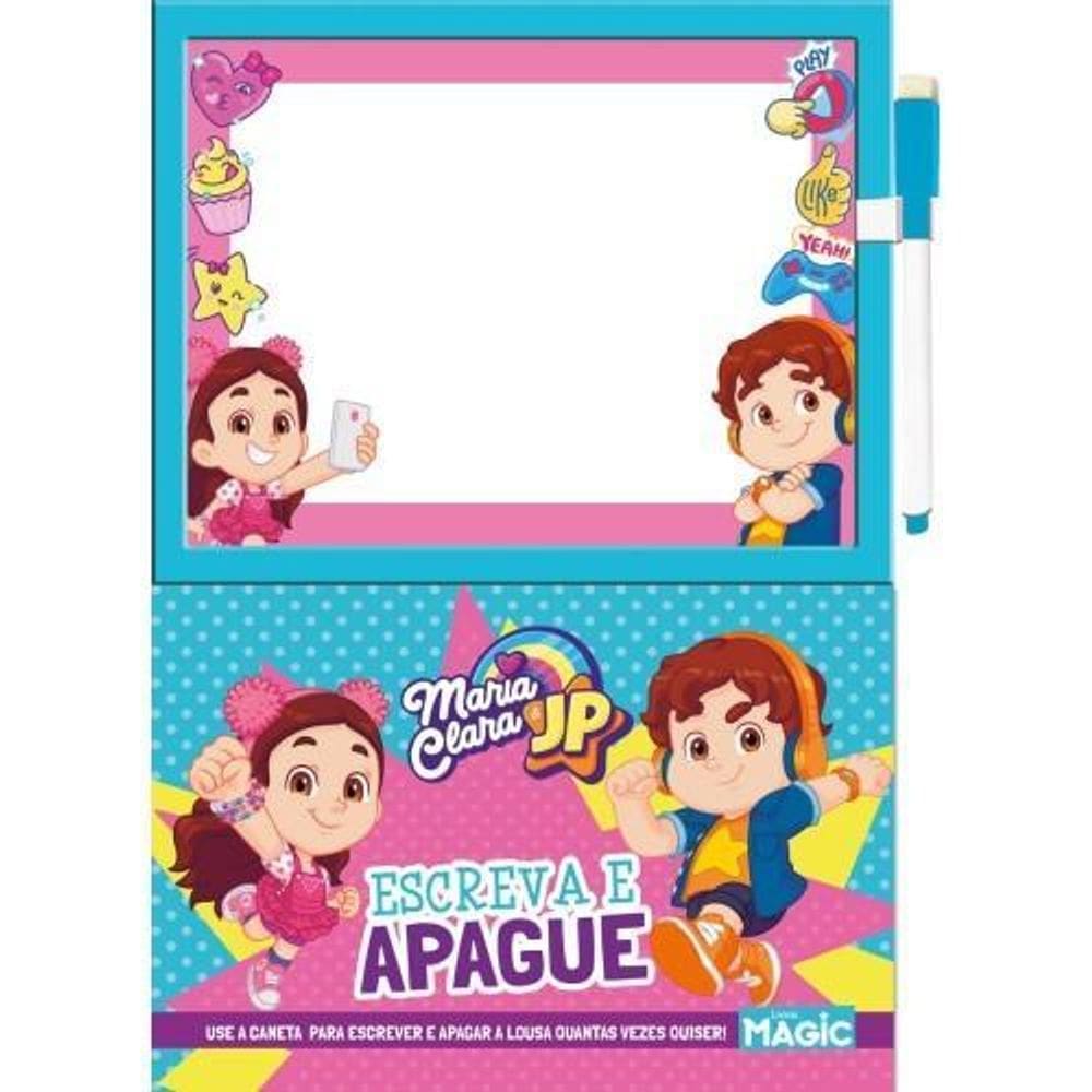 Livro Maria Clara E Jp - Escreva E Apague - Magic Kids