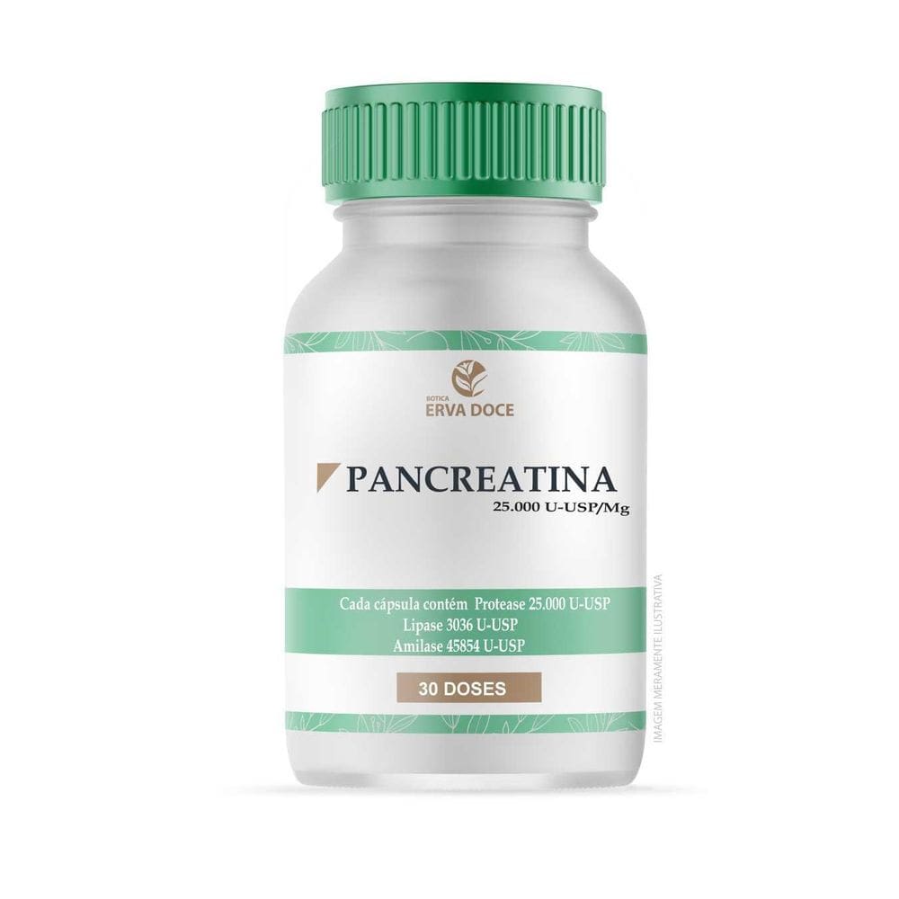 Pancreatina 25.000 U-Usp 30 Doses Gastroresistentes