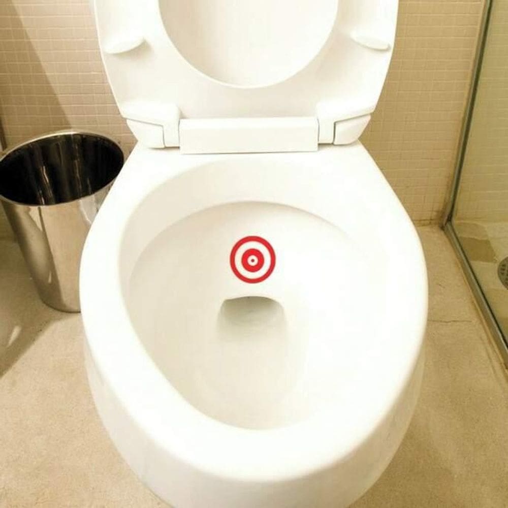 Adesivo Para Vaso Sanitário Alvo Do Xixi 2 Unid - Laminada