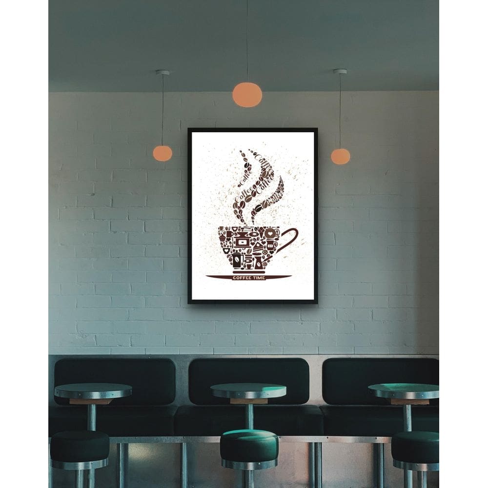 Quadro Decorativo Coffee Time - 70X50Cm