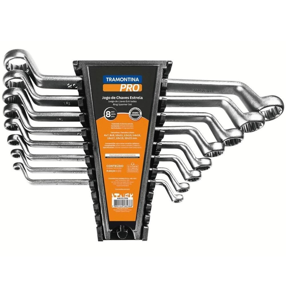 Jogo De Chave Estrela 6-22Mm 8 Peça 44630/308 Tramontinapro