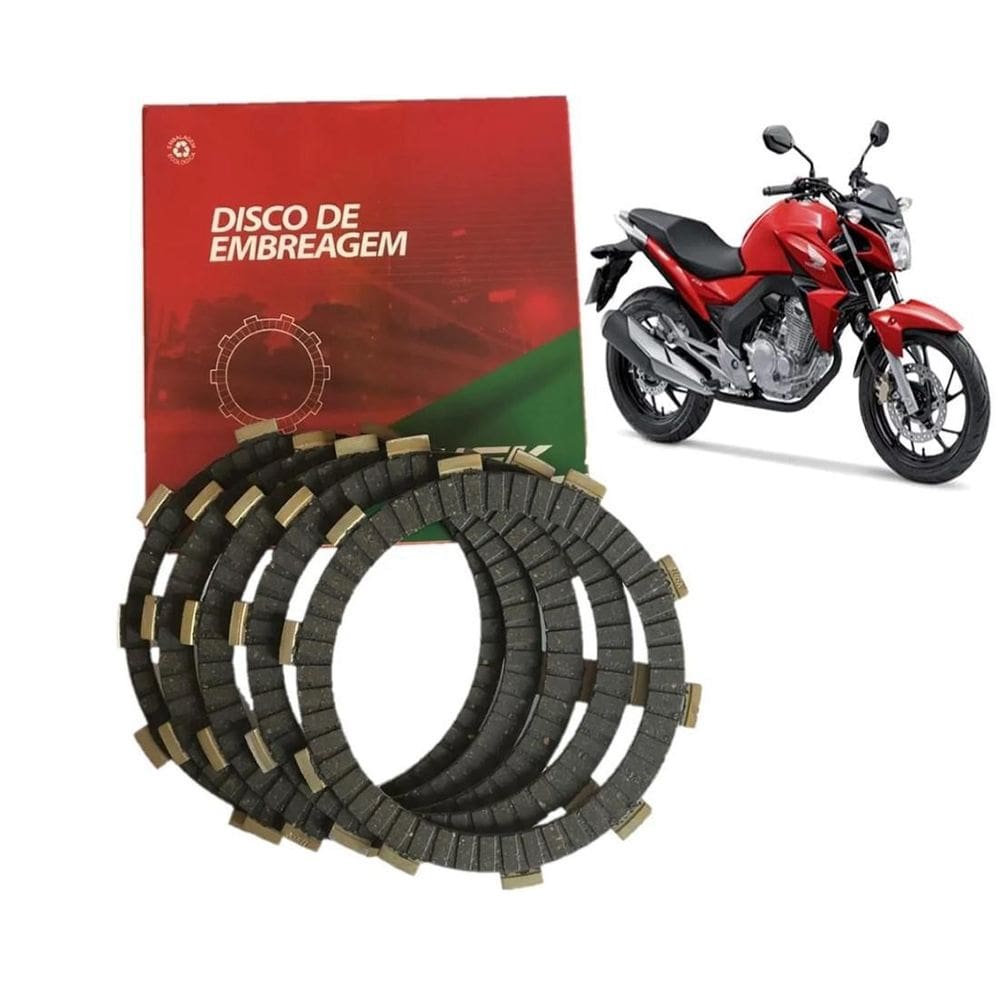 Disco De Embreagem Wgk Nova Twister Cb 250F 2014 Ate 2021