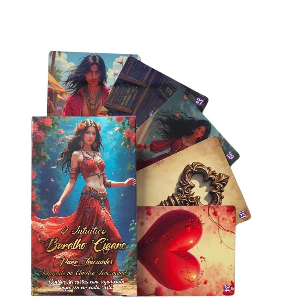 O Intuitivo Baralho Cigano Para Iniciantes 36 Cartas Manual