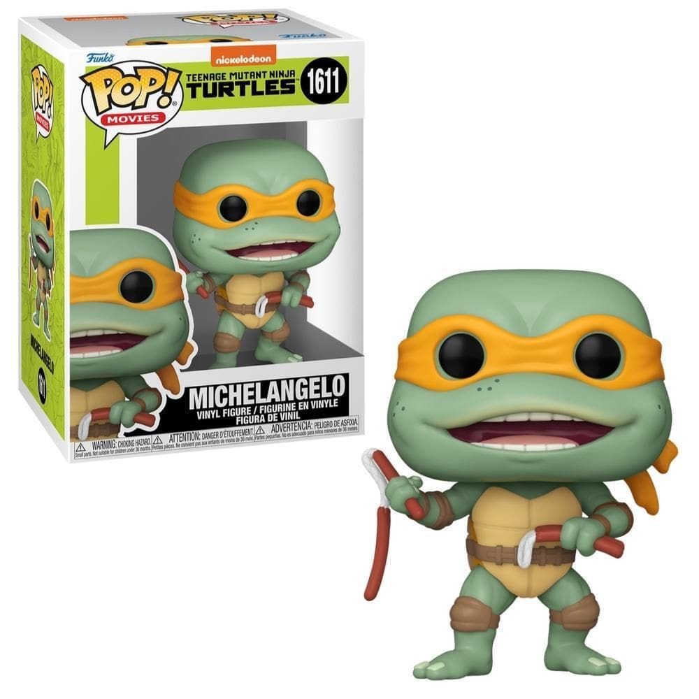 Boneco Funko Pop As Tartarugas Ninja Michelangelo Nunchakus