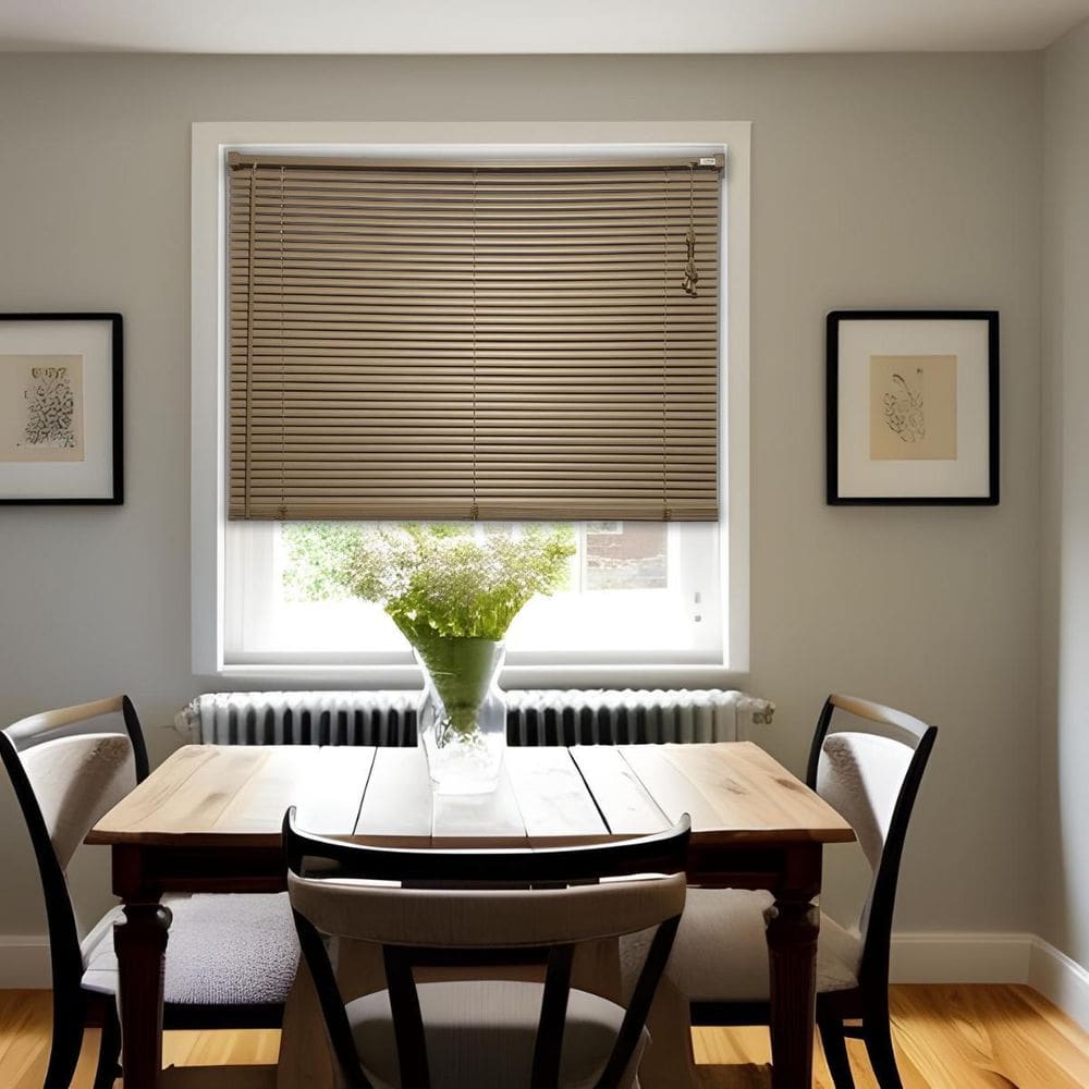 Persiana Horizontal Pvc Block Café 120 L X 220 A Cm Lâminas