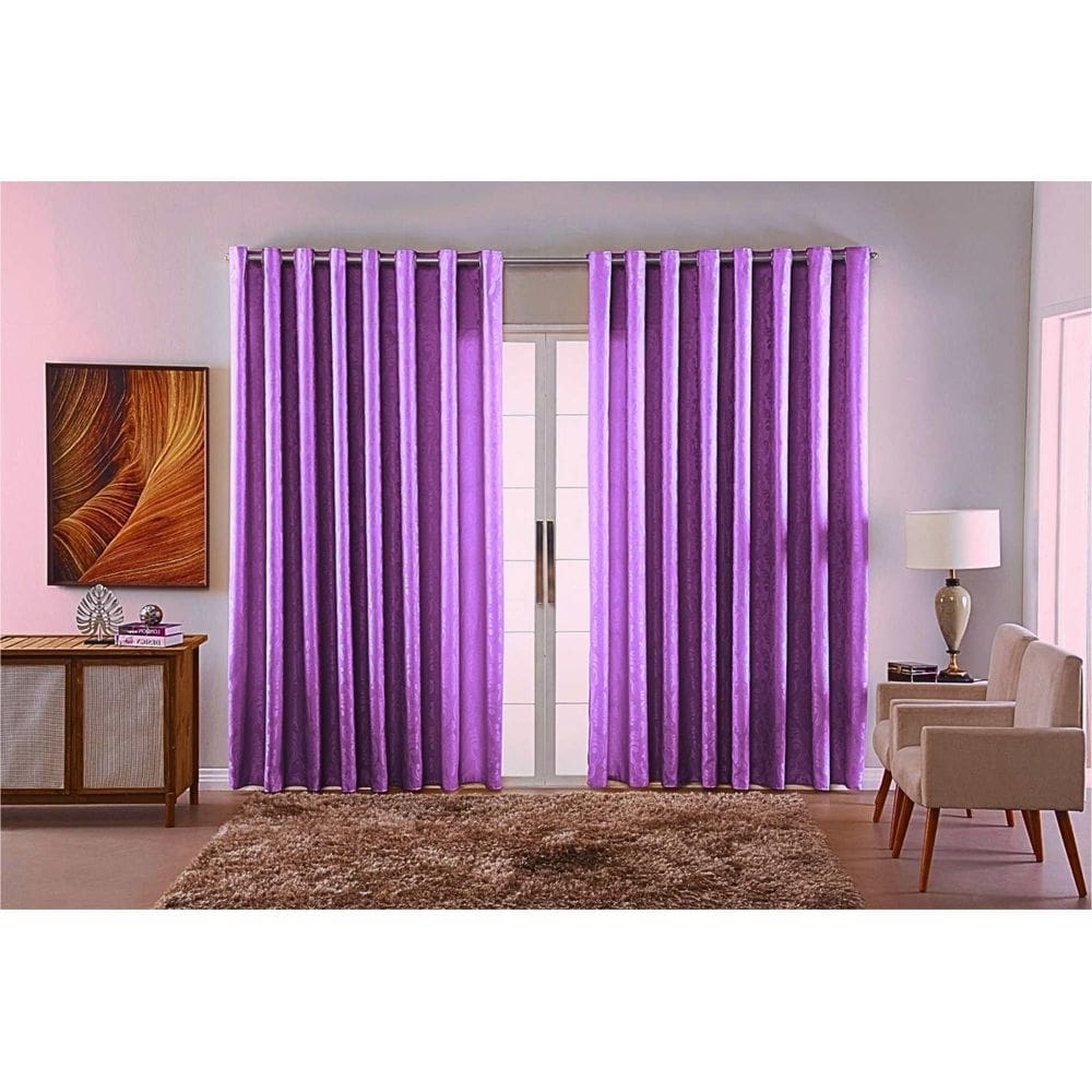 Cortina Jacquard Luxo Em Tecido Semi Blackout Sala 5,00X2,80