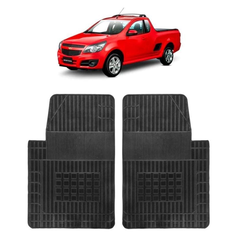 Tapete Borracha Da Cabine Gm Montana 2011 Até 2021 2 Peças
