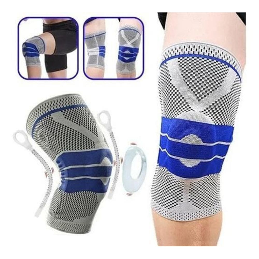 Joelheira De Compressão Silicone Patelar Duplo Espiral Aço-M