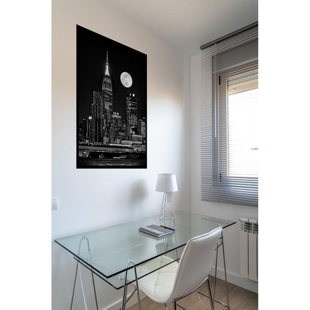 Quadro Decorativo New York Luzes Luar - 70X50Cm