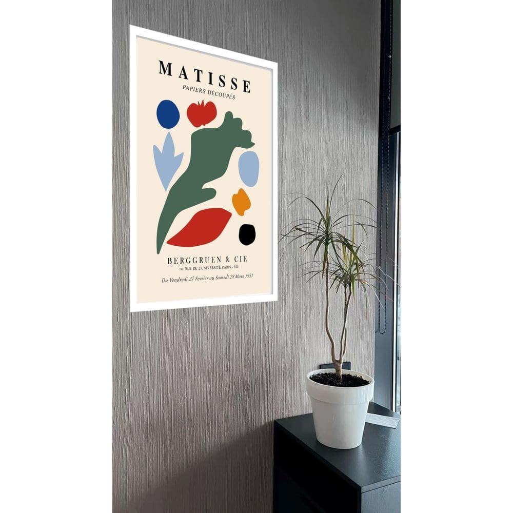 Quadro Decorativo Matisse Abstrato Cores - 70X50Cm