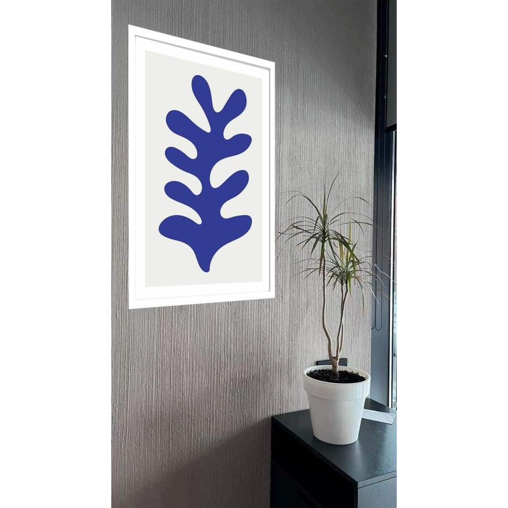 Quadro Decorativo Matisse Azul Coral - 70X50Cm