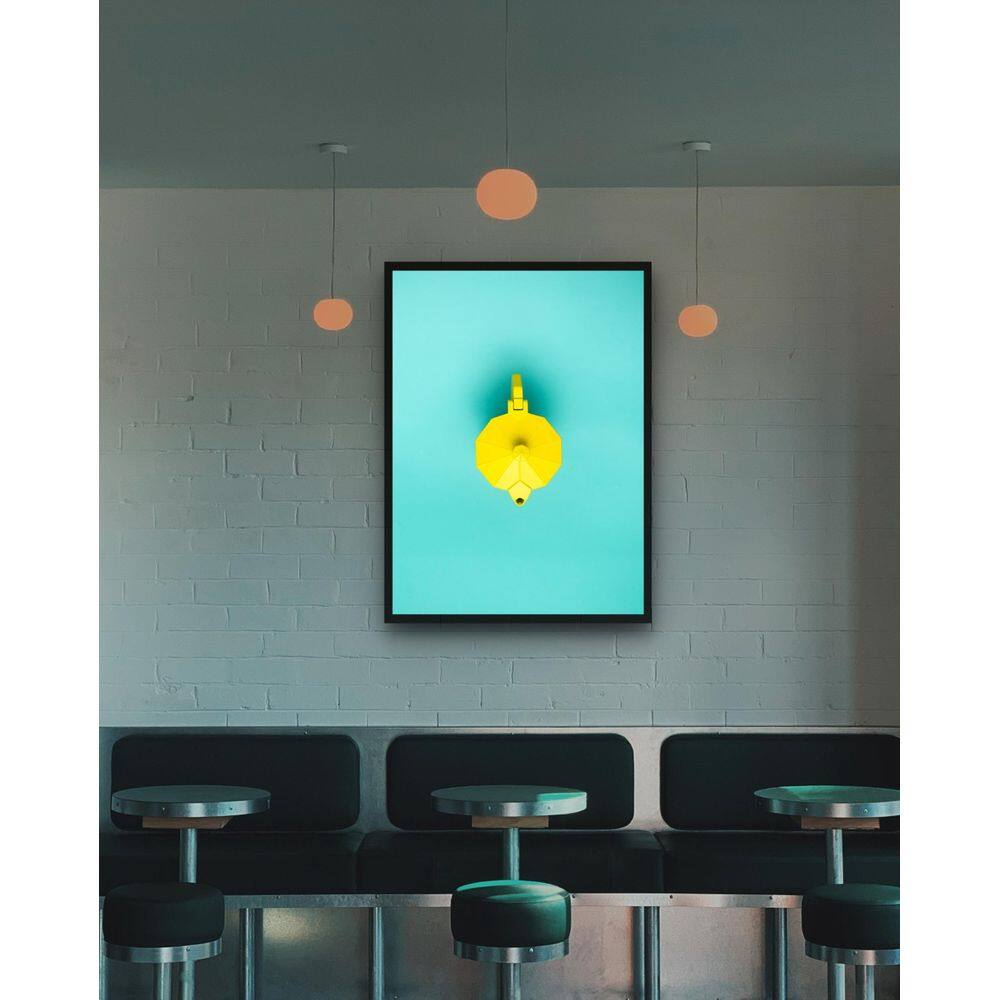 Quadro Decorativo Bule Amarelo - 70X50Cm