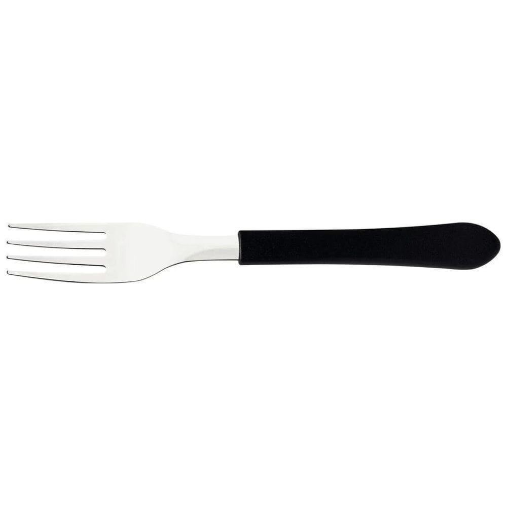Garfo De Mesa Leme Preto Lamina De Aco Inox Tramontina