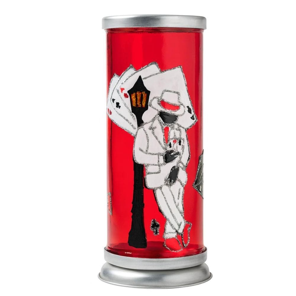 Suporte Vela 7 Dias Zé Pelintra Vidro Vm Pintura Manual