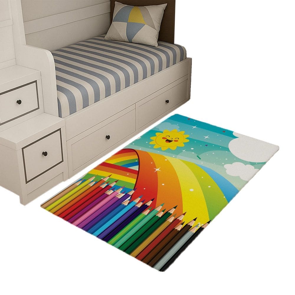 Tapete Infantil Estampado 1,00X1,35Decorativo Antiderrapante