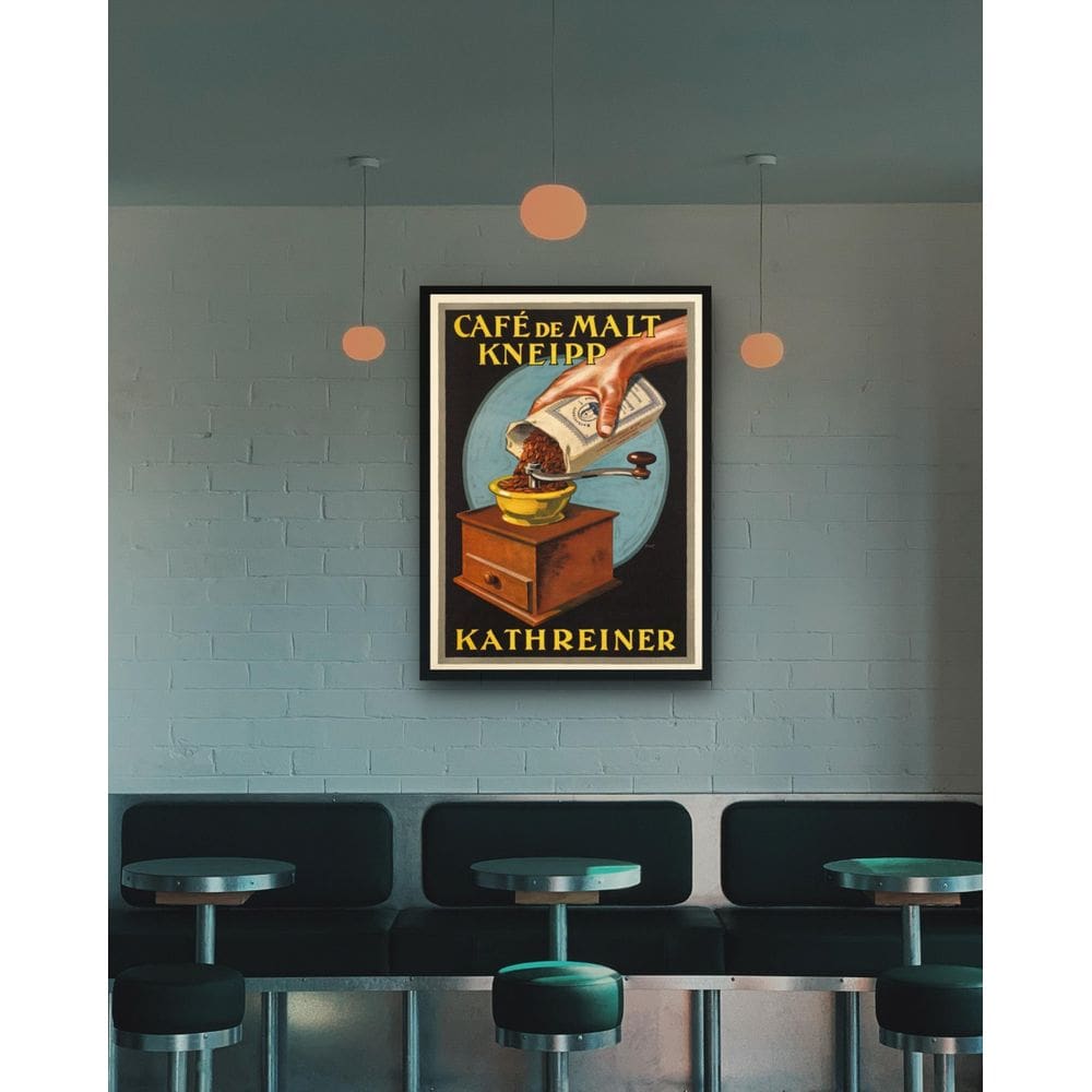 Quadro Decorativo Café De Malt Kneipp - 70X50Cm