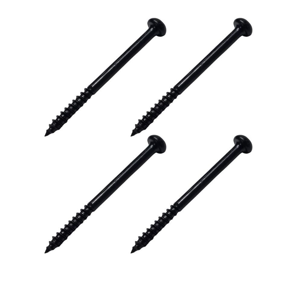 Kit 4 Parafuso Captador Baixo Metal Preto