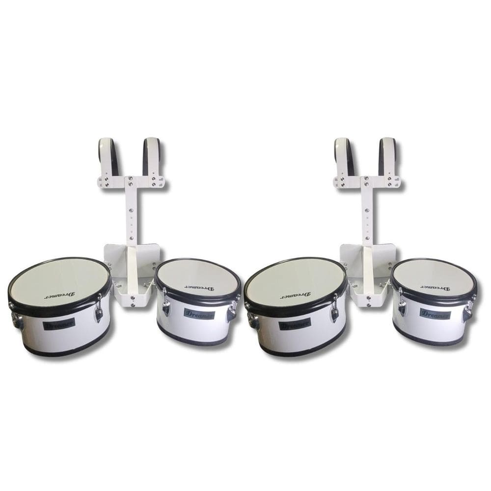 Kit 2 Duoton 10 12 Polegada Marching Band + Carrier Nbjb02