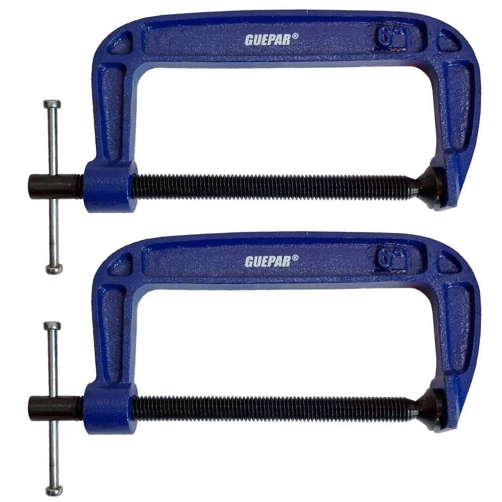 Kit 2 Grampo Sargento 150Mm Profissional Tipo C Marceneiro