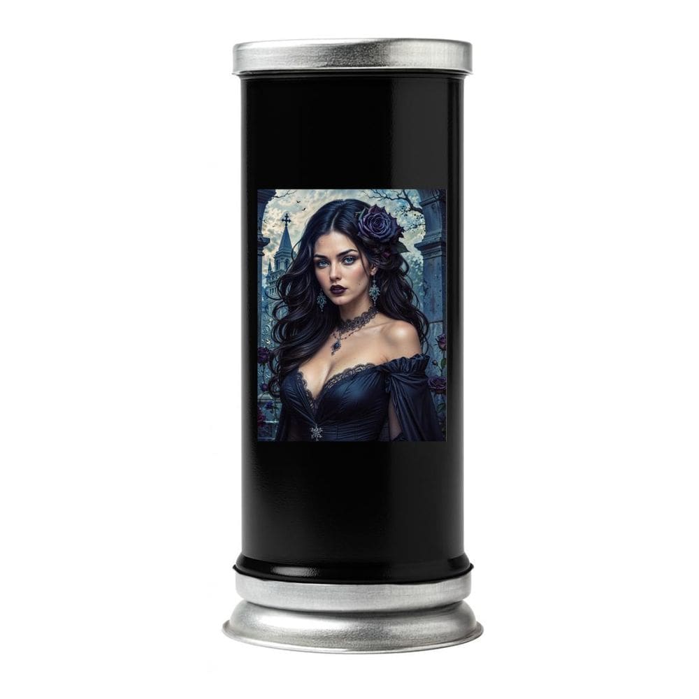 Suporte Vela 7 Dias 19Cm Vidro Alumínio - Adesivo Orixás