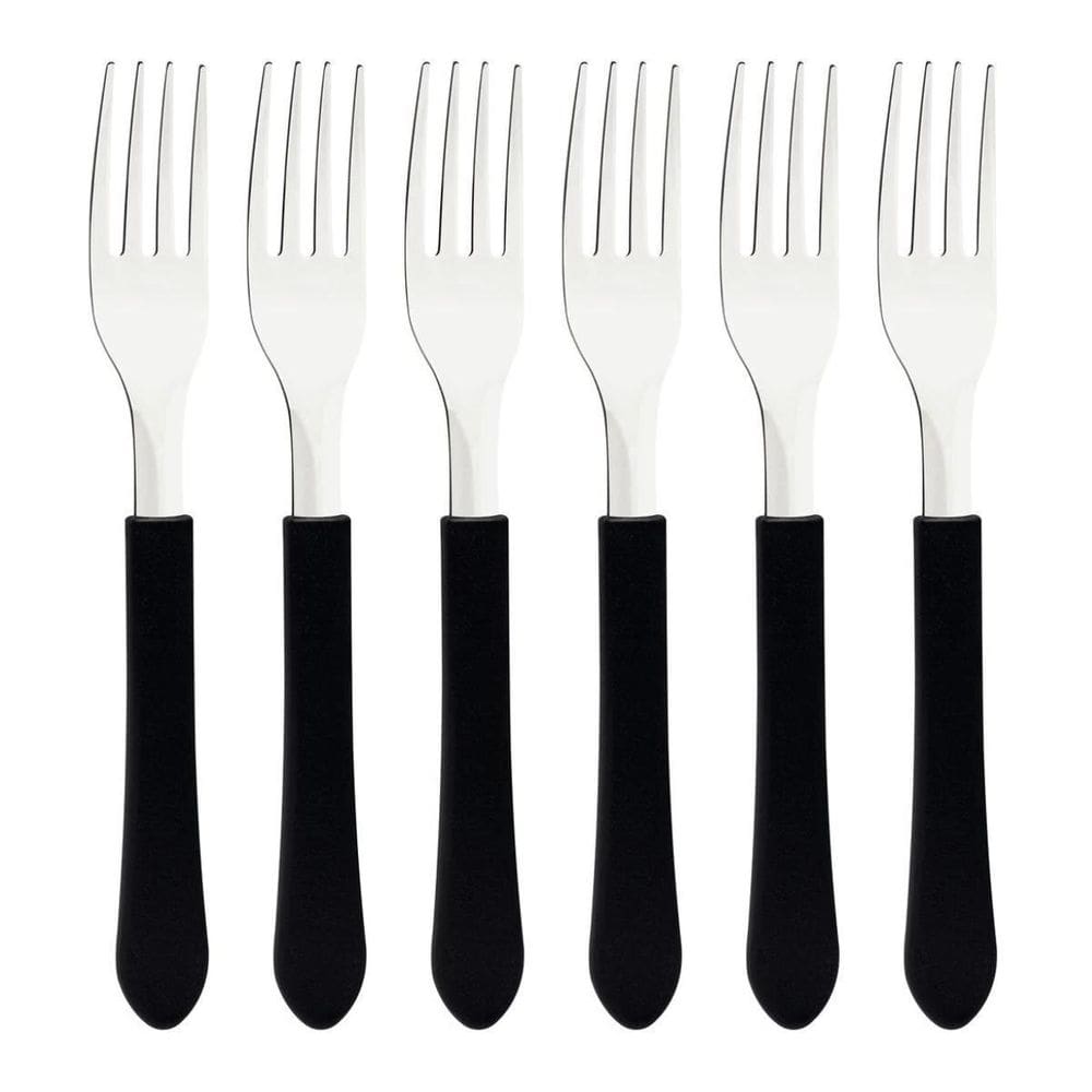 6 Garfos Tramontina De Mesa Aço Inox