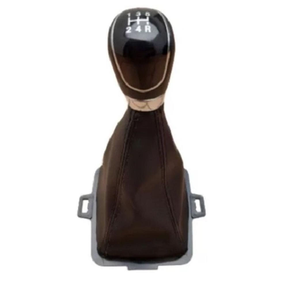 Manopla Aro Cromado + Coifa Câmbio New Fiesta 13/19 Nacional