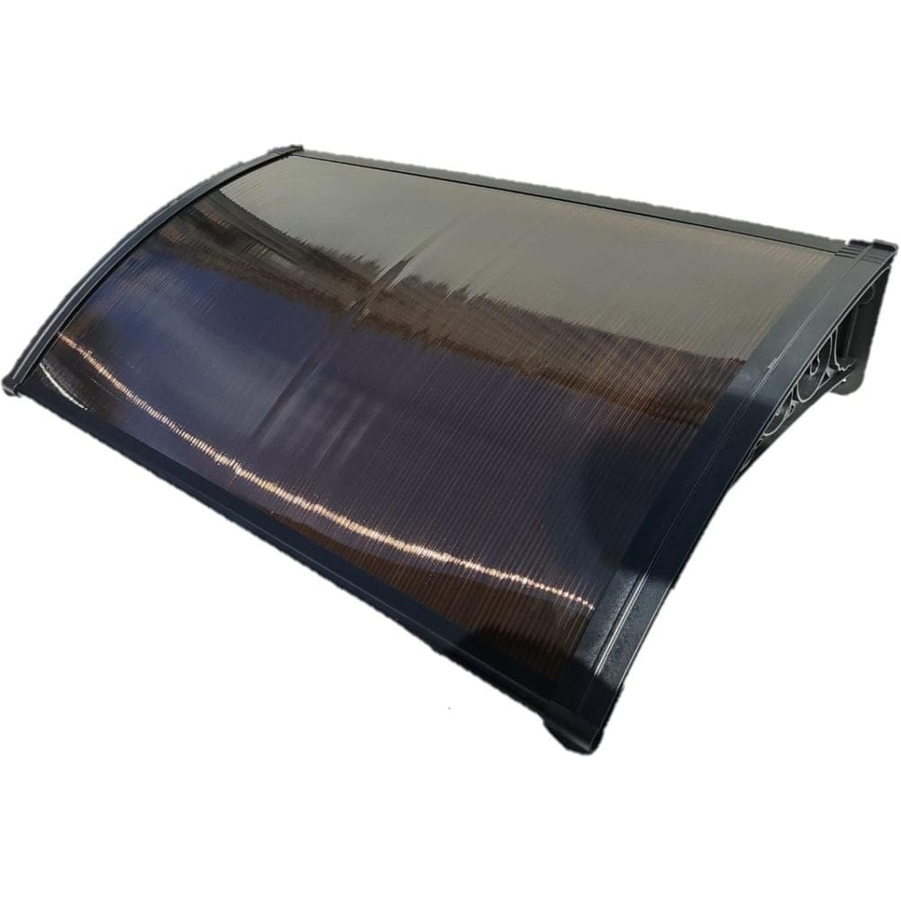 Kit Toldo Policarbonato 1,00X0,60M - Preto Com Cobre