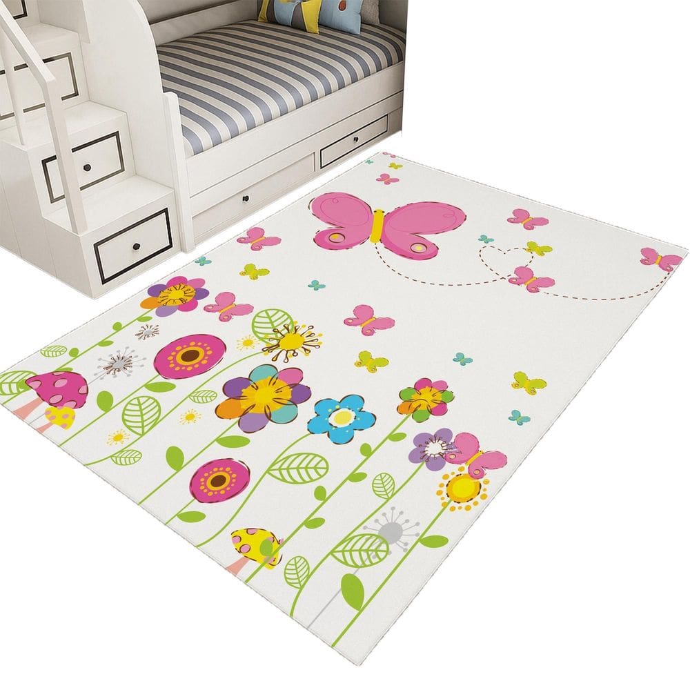 Tapete Infantil Estampado 1,00X1,35Decorativo Antiderrapante