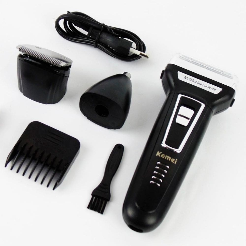 Kemei 3 Em 1 Máquina De Corte E Barba Digital