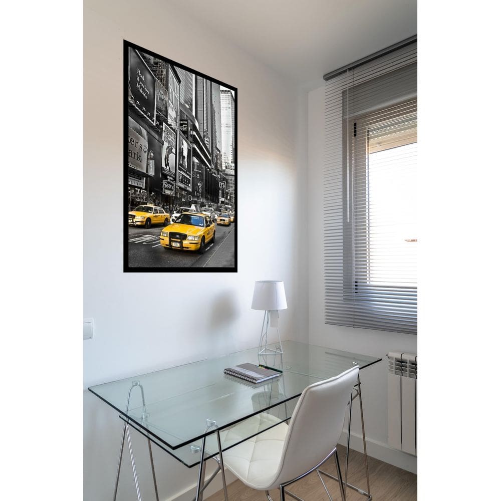 Quadro Decorativo New York Táxis - 70X50Cm