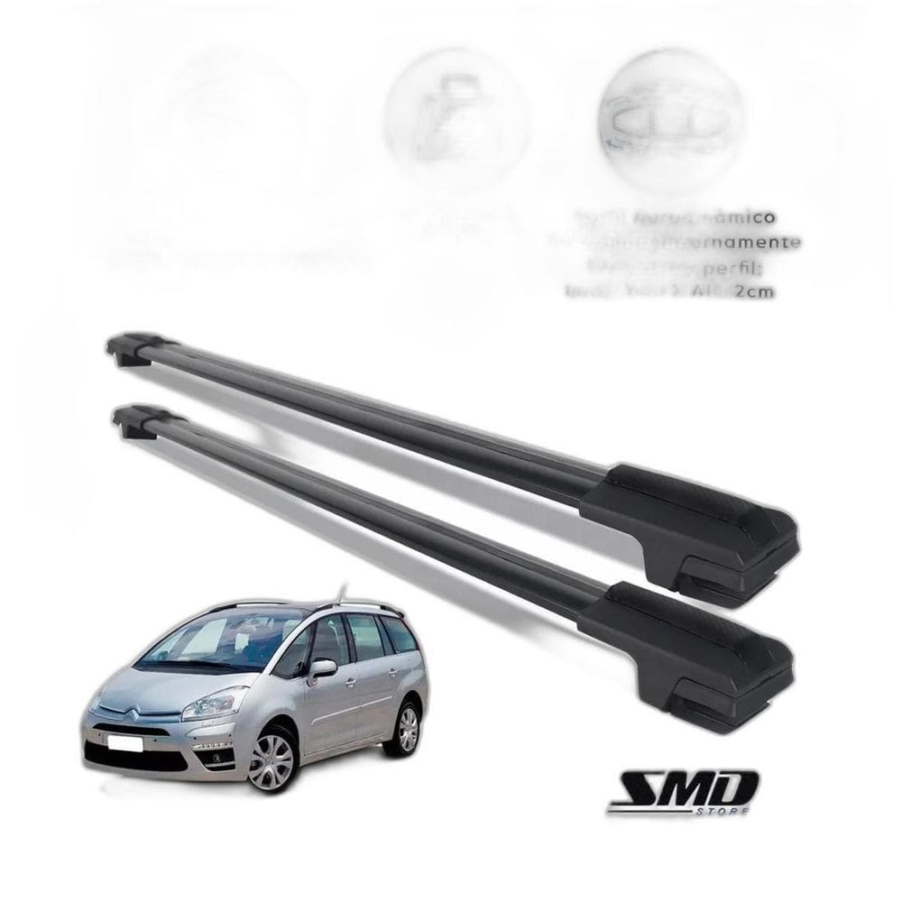 Travessa Teto Aluminio Preto C4 Grand Picasso 2007 À 2016