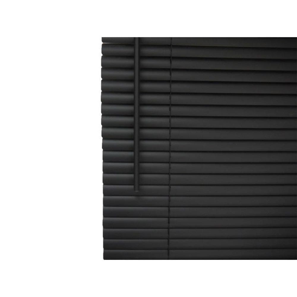 Persiana Horizontal Pvc Preta 180 L X 160 A Cortina Completa