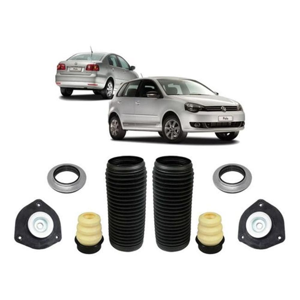 Kit Coxim Rolamento Batente Dianteiro Polo 2003 2004 2005 06