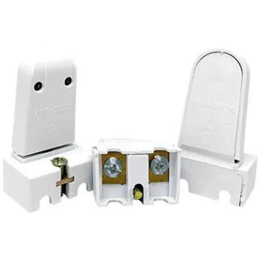 Kit 100 Soquete/Base G13 Lampada Tub 2A 0-600V Tipo Pressão