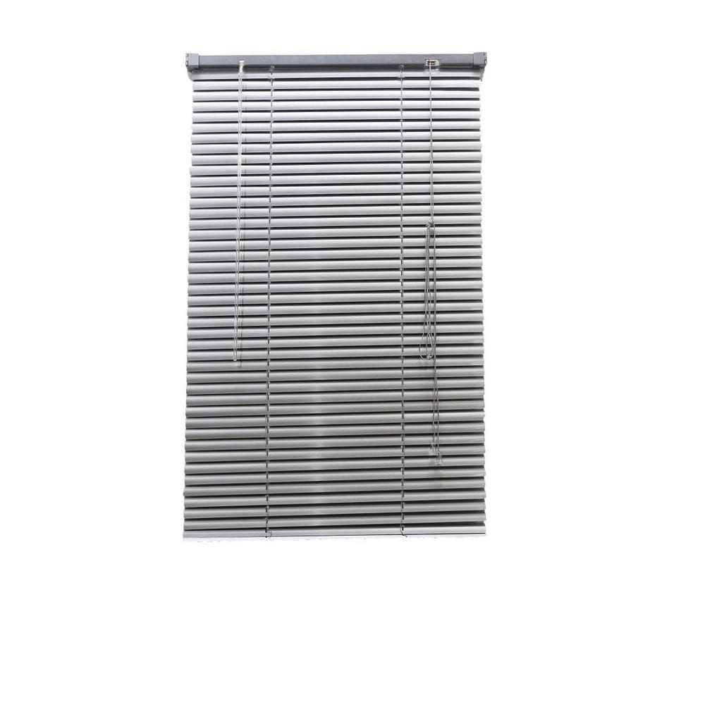 Persiana Horizontal Alumínio 25Mm Prata 60 L X 160 A Cm