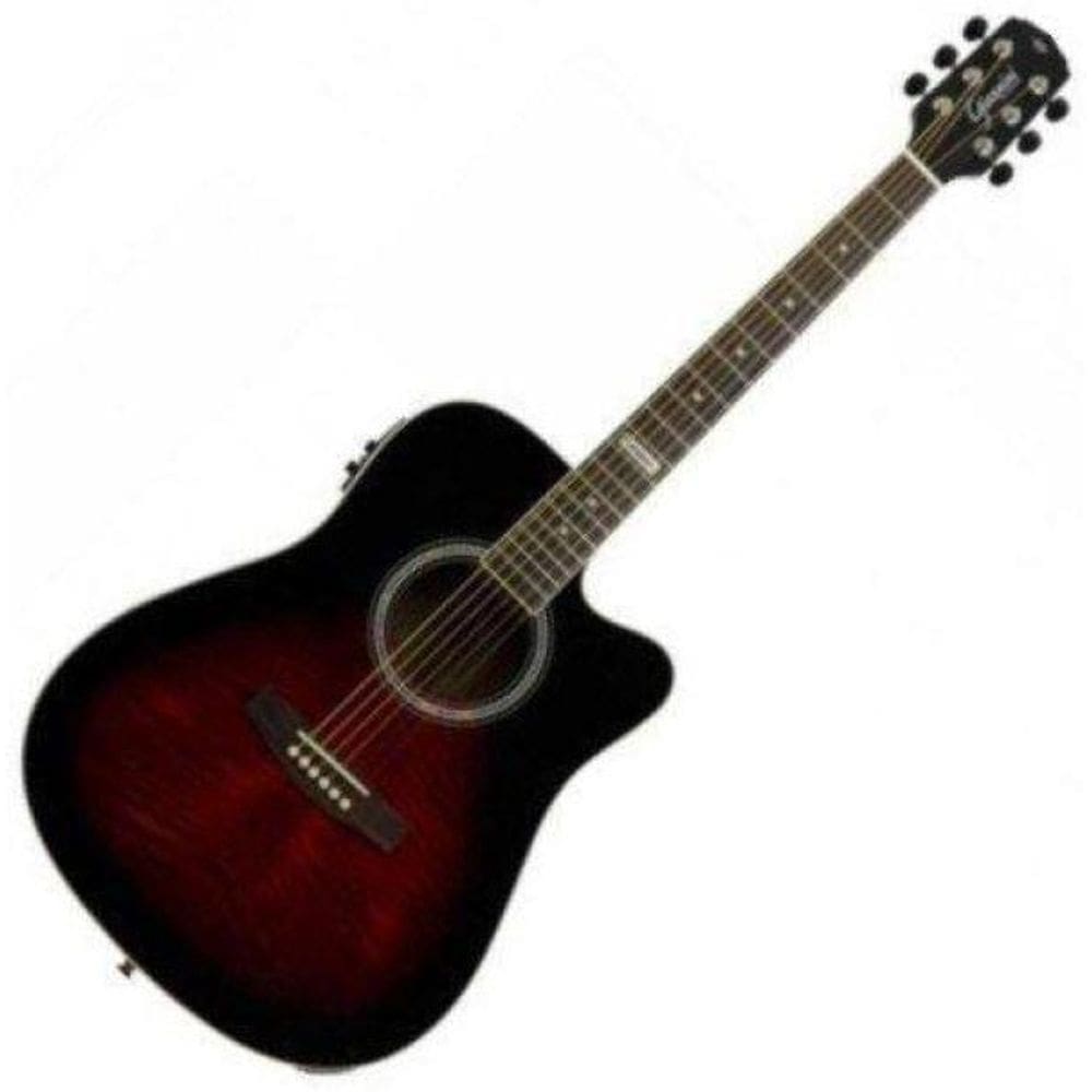 Violão Eletroacústico Dreadnought Folk Cutaway Aço Gf-1D Ceq