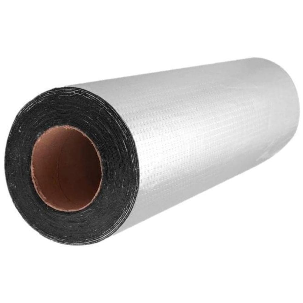 Manta Asfáltica Aluminizada Adesiva - 30Cm X 10M