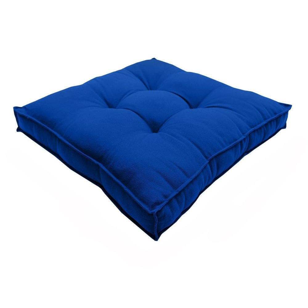 Almofada Futon Decoração 70X70 Cm Azul Royal